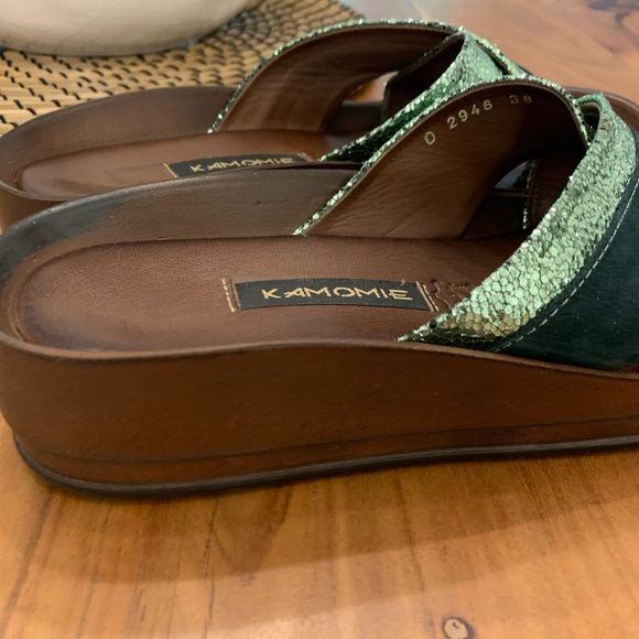 Sandals leather 100% size 8 or 38 - Picture 4 of 5